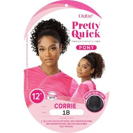 Outre Pretty Quick - Drawstring Pony - Corrie (JET BLACK 1)