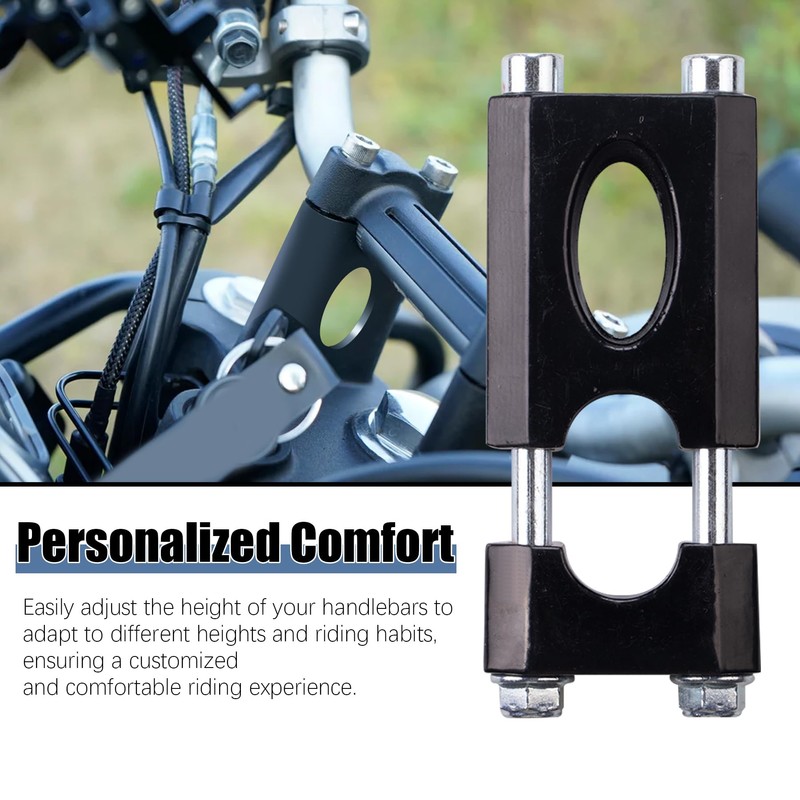22mm Handlebar Risers,7/8" Handlebar Mount Clamp Risers Compatible with Coleman