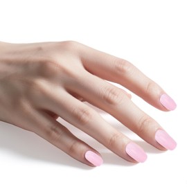 24pcs Nude Pink Press on Nails, Short Square Summer Fake Nails with Jelly Glue and File Reusable Gel Tips Perfect for Daily Wear & DIY Manicure