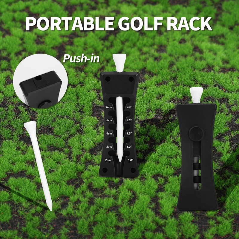 lasuroa Adjustable Golf Tee Height Tool, 3 In 1 Lightweight