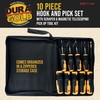 Dura-Gold 10-Piece Hook and Pick Set with Scraper & Magnetic