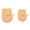 OHPHCALL Thickened Leather Latex Half Insoles for Comfort Forefoot Cushion