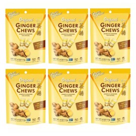 Prince of Peace Ginger Chews Candy Original (100% Natural) 4oz(Pack of 6)12/2025