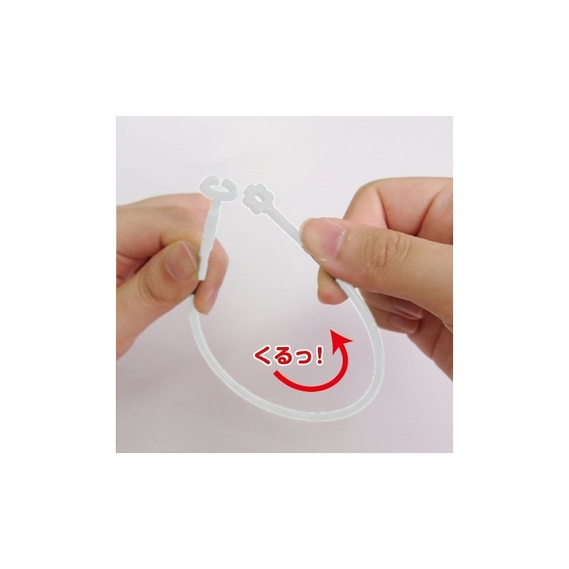 くるんぱち　白（ふうせん用プラスチック棒）