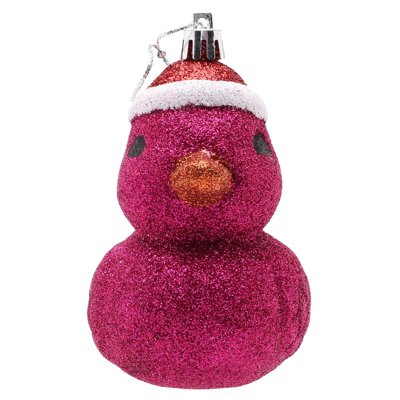 Christmas Concepts® Pack of 2-110mm (4.3") Hot Pink Glittery Festive