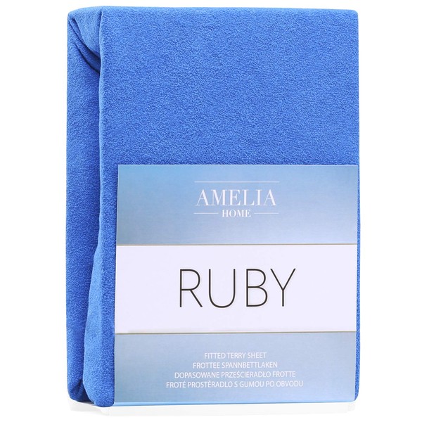 DecoKing Terry Cotton Fitted Sheet Choice of Colour and Size