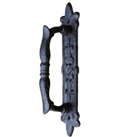 Barn Door Handles European-Style Heavy Duty Retro Cast Iron Antique Door Knobs for Gates Garages Sheds Home Personal Tools