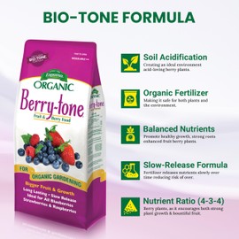 Organic Indoor Plant Food – All-Purpose Fertilizer for Indoor Houseplants & Berries – Promotes Growth, Greener Leaves & Strong Roots – Includes Bonus Jecudi Microfiber Cleaning Towel – 4 lb. (1)