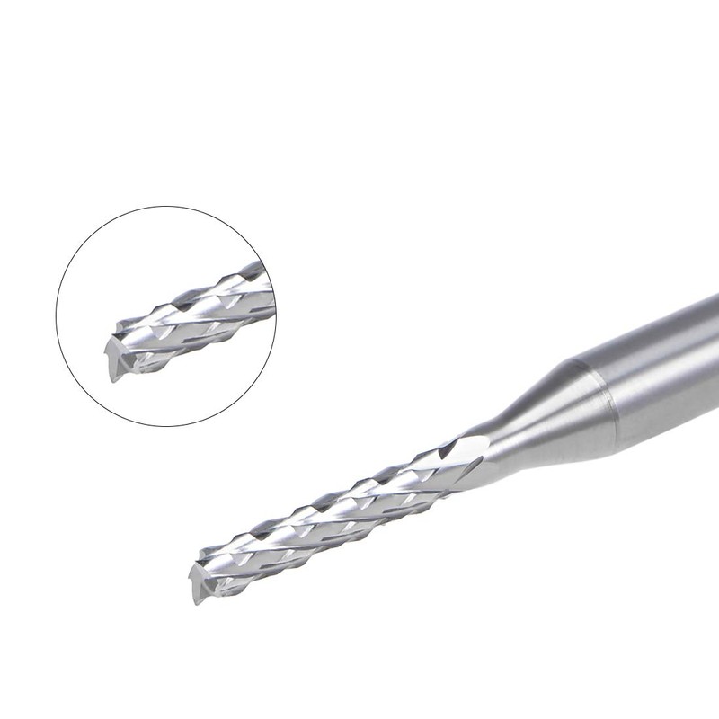 sourcing map 10Pcs 1.6mm Carbide End Mill Engraving Milling Cutter