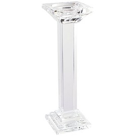 A&B Home Leon Crystal Pillar Candle Holder, Medium, 11-Inch, Medium/11