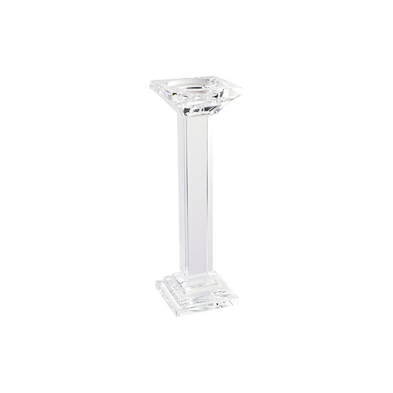 A&B Home Leon Crystal Pillar Candle Holder, Medium, 11-Inch, Medium/11