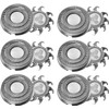 Pack of 6 replacement shaving heads compatible with Philips razors,
