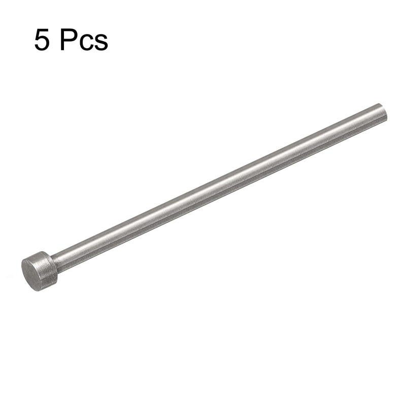 uxcell Straight Ejector Pins, 4.5mm (11/64") Dia. 65Mn Steel Round