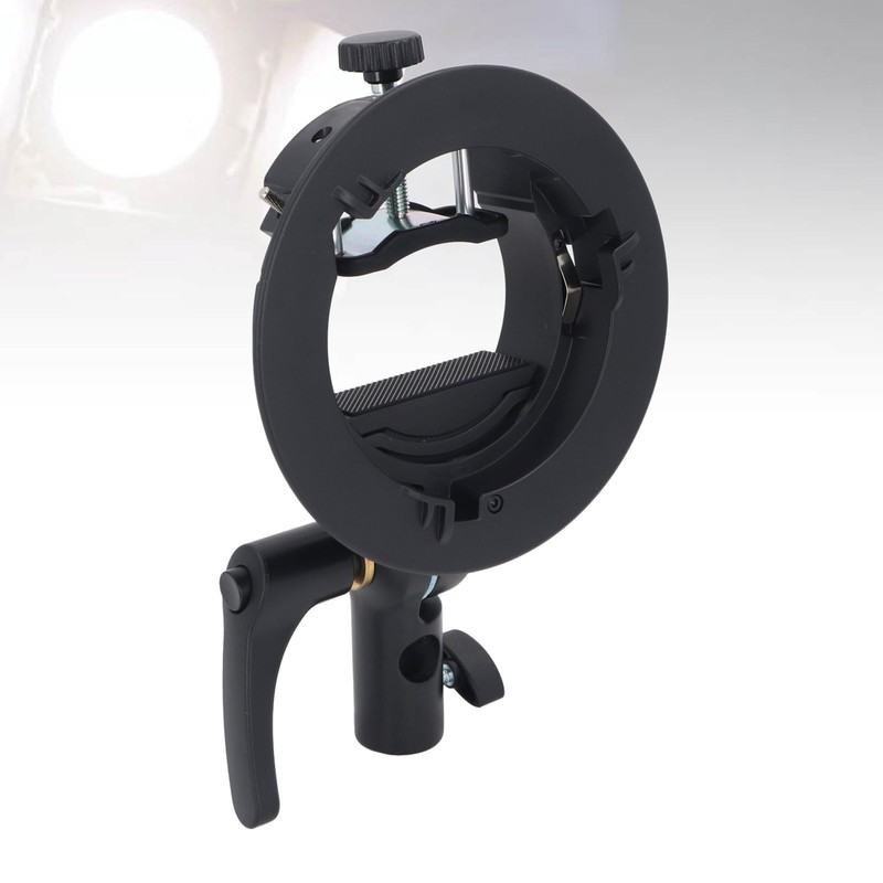 Flash Bracket for Bowens Mount Plastic Metal Round Head Flash