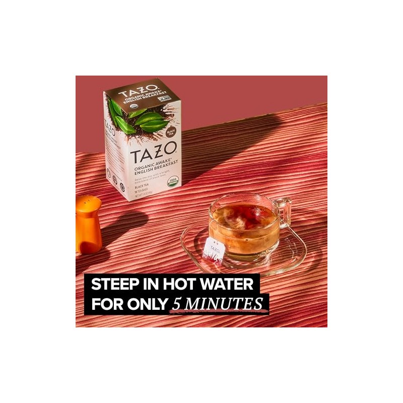 TAZO Organic Awake English Breakfast Black Tea Bags - Bold