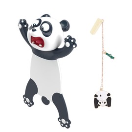 2 Pieces Cartoon Animal Bookmarks, Cute Bookmark Set, 3D Cartoon Bookmarks, Interesting Reading Bookmarks, Creative Gifts, 3D Animal Bookmarks, Suitable for Boys and Girls (Panda)