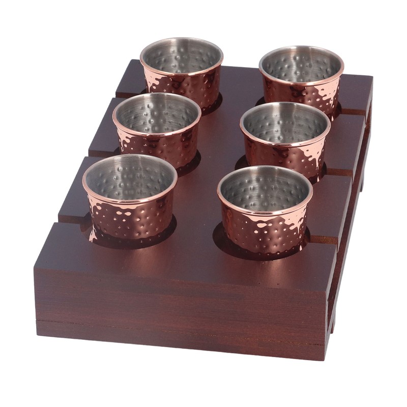 6pcs 100ml Copper Plated Moscow Mule Mug Stainless Steel Cocktail