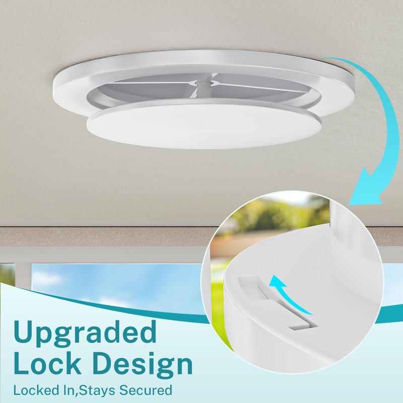 [Upgraded] HG Power 4 Inch Vent with Adjustable Panel &