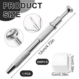 WeddHuis Pack of 200 Nail Art Sponge Metal Grippers Mini Replaceable Nail Sponges Nail Art Rendering Tools Gripper Blocks Manicure Gradient Nail Art Sponge Nail Design Nails Accessories (Colourful)