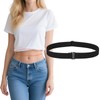 SANSTHS Crop Top Tuck Band for Women Adjustable Tucky Waist