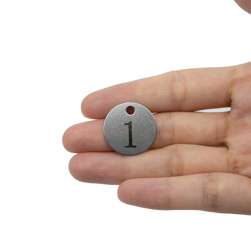 StayMax Stainless Steel Number Tags Key Tags with Key Rings