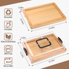 CAWIU Charcuterie Board with Lid and Handle - Portable Travel