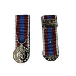 Miniature Queen`s Platinum Jubilee Medal 2022 - Court Mounted with a pin to wear