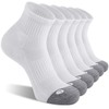 FITRELL 6 Pack Men's Athletic Ankle Socks Cushioned Sports Running