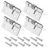 Create idea Pack of 4 Automatic Self-Opening Spring Door Hinges