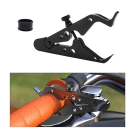 Sylvil Motorcycle Cruise Control, Motorcycle Throttle Lock, Durable Aluminum Throttle Assist Wrist/Hand Grip Lock Clamp with Silicone Ring, Universal Motorcycle Accessories