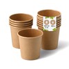 BIOZOYG Pack of 100 Coffee Cups Paper Cups 100 ml