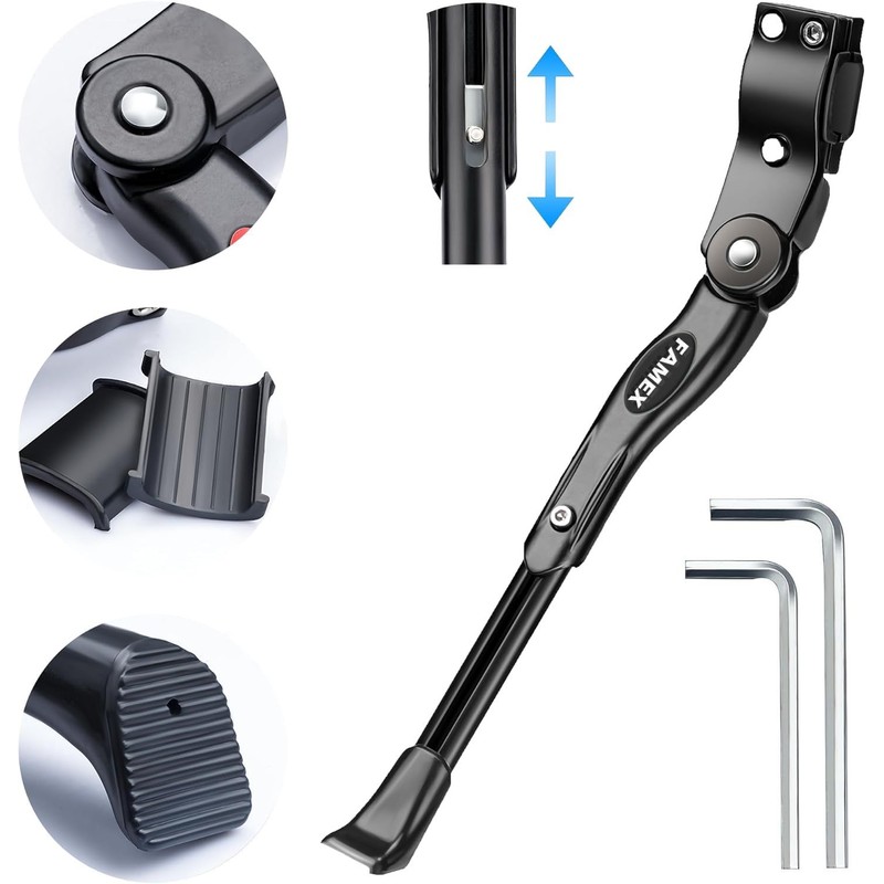FAMEX RIDE® Heavy Duty Adjustable Mountain Bike Bicycle Kickstand