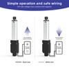 4 Inch 28lbs Mini Stroke 12V Electric Linear Actuator 4mm/sec