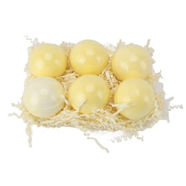 6pcs Bath Salt Ball Moisturizing Colorful Kid Friendly Mild Lemon Bubble Bath Ball for Girls Boys Skin Care