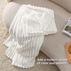Bedsure White Fleece Blanket for Couch - Super Soft Cozy