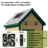 erifyng Solar Powered Fan, Solar Fan for Shed, Chicken Coop,