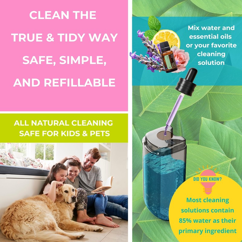True & Tidy® Clean Everywhere Spray Mop Kit with Three
