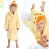 Kids Infant Girls Boys Unisex Hooded Dressing Gown Animal Themed