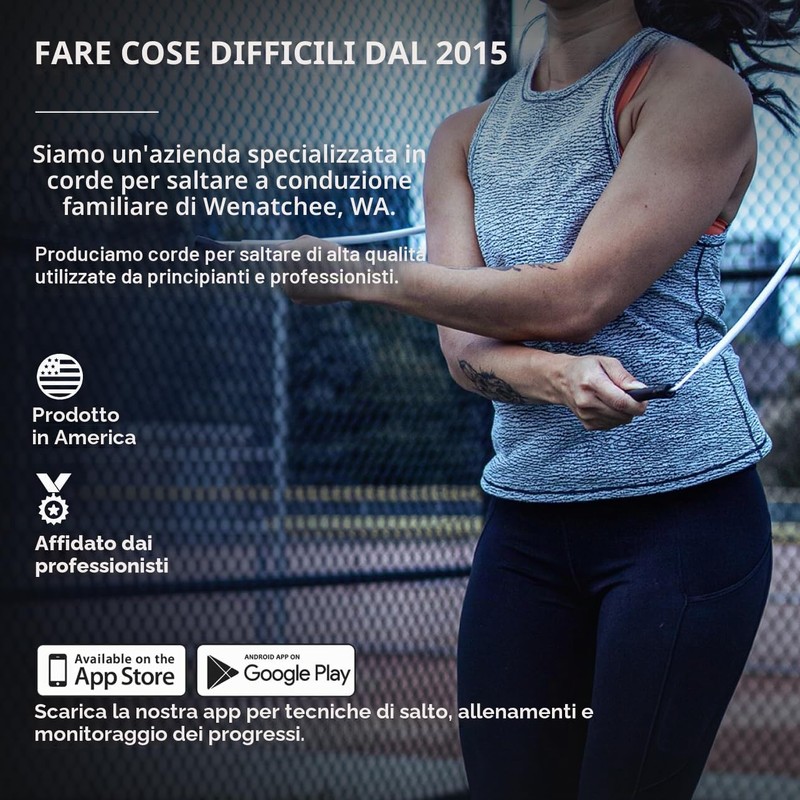 Elite Jumps Corda per Saltare a Perline per Adulti –