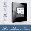 CNBINGO Flush-Mounted Digital Thermostat with Crystal Glass Frame for Drive