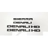 GM 4PCS Matte Black GMC SIERRA DENALI HD Duramax 2500HD