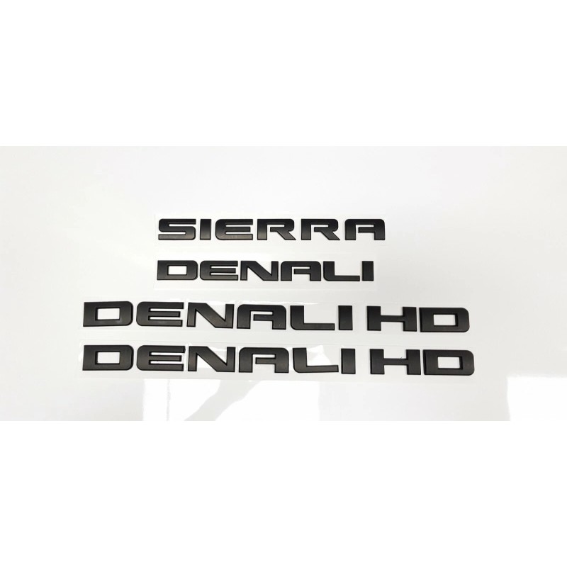GM 4PCS Matte Black GMC SIERRA DENALI HD Duramax 2500HD
