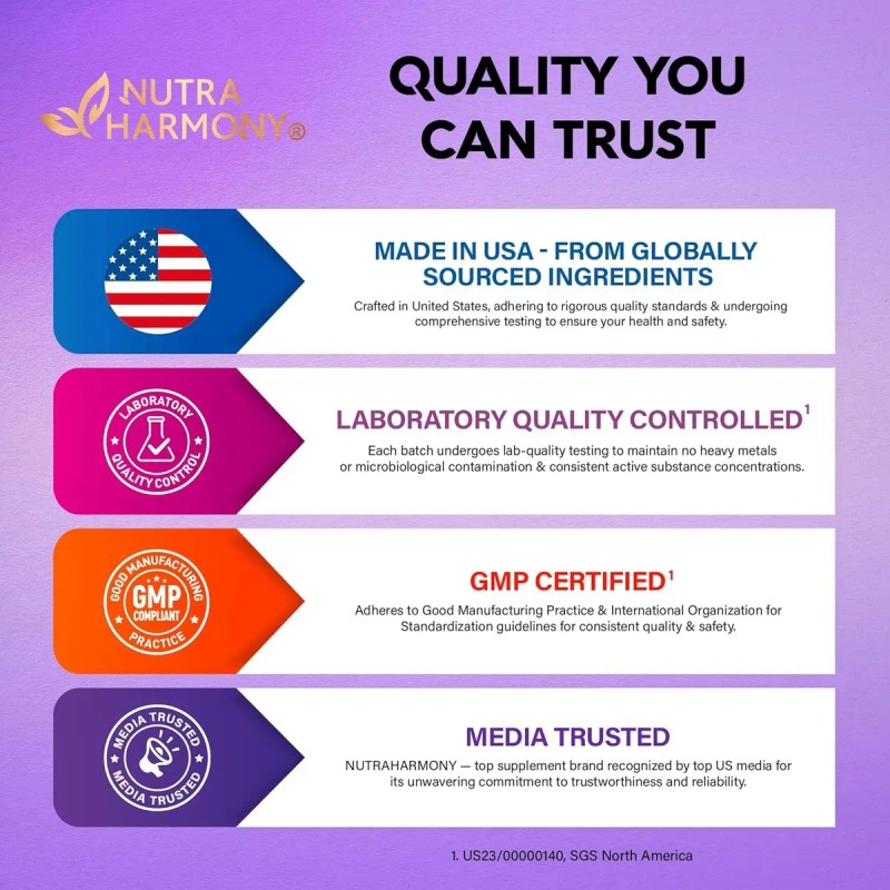 Nutra Harmony Biotina Crecimiento Cabello Y Uas 60 Cps Sin