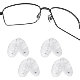 4 Pairs Replacement Nosepieces Nose Pads for Maui Jim Baby Beach MJ245/Kahuna MJ162/Kawika MJ257/Wiki Wiki MJ246; for Oakley Whisker/WireTap/Half Wire 2.0/Crosshair 2.0 OO4044/Crosshair 1.0 Sunglasses