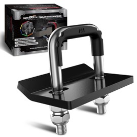 AUTMATCH AUTMATCH Hitch Tightener Anti-Rattle Clamp, Heavy Duty Hitch Stabilizer for 1.25" and 2" Trailer Hitches, Rubber Isolator and Anti-Rust Double Coating Protective, Silver & Black