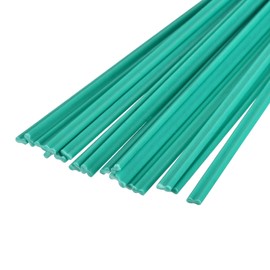 QUARKZMAN Pack of 20 8 Inch Plastic Welding Rods PVC Welding Strips Welding Rods for Plastic Welders, Car Bumper, Kayak Repair, Green
