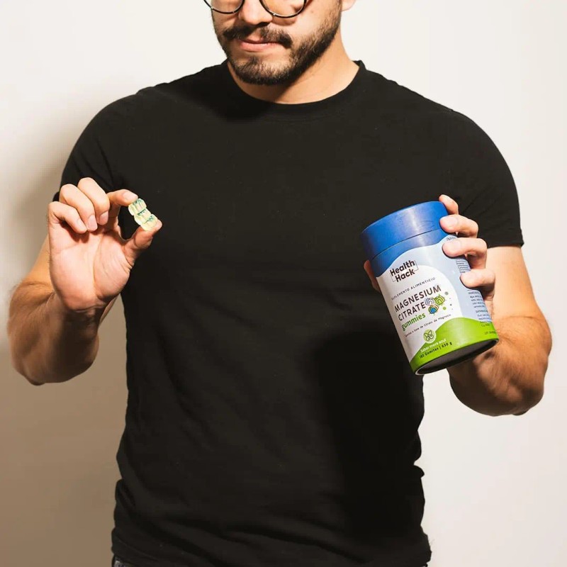 Health Hack Citrato Magnesio Gomitas 400 Elemental Como Por Porción