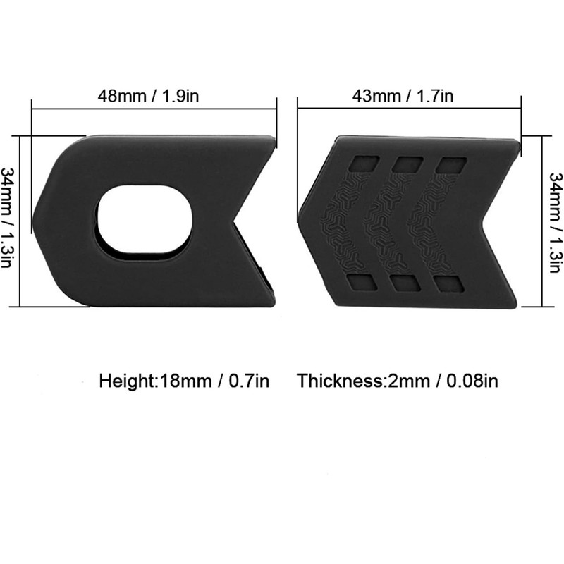 Alomejor 1 Piar Crank Cover Protector de Brazo de Funda