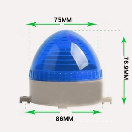 MACHSWON Warning Light Small Mini TB-60 Silent Universal Strobe Blue LED Emergency Safety Flashing Warning Lamp Factories Transportation Machinery Industry Alarm Lamp DC24V