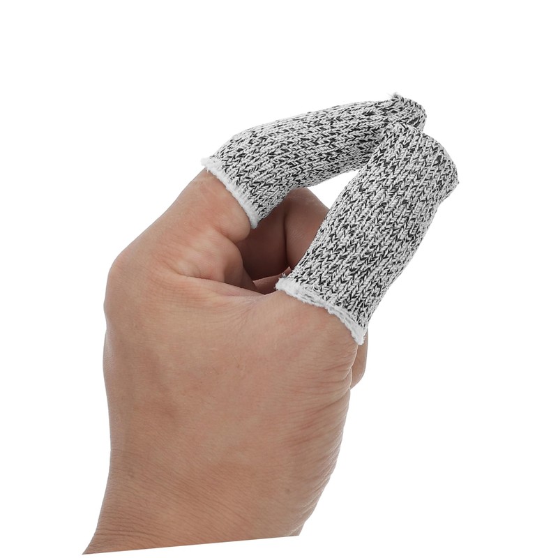CIYODO 10pcs Lightweight Cut Resistant Finger Cots Finger Protectors for